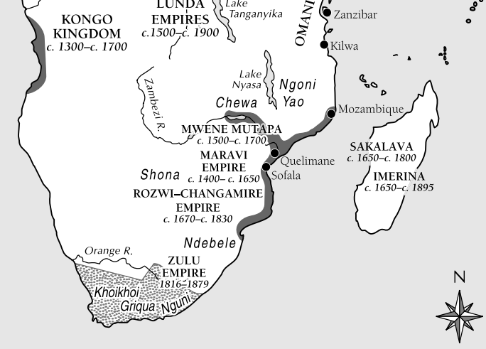 Suedliches Afrika ab 1400